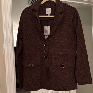 Nic + Zoe Dark Brown Women's Blazer